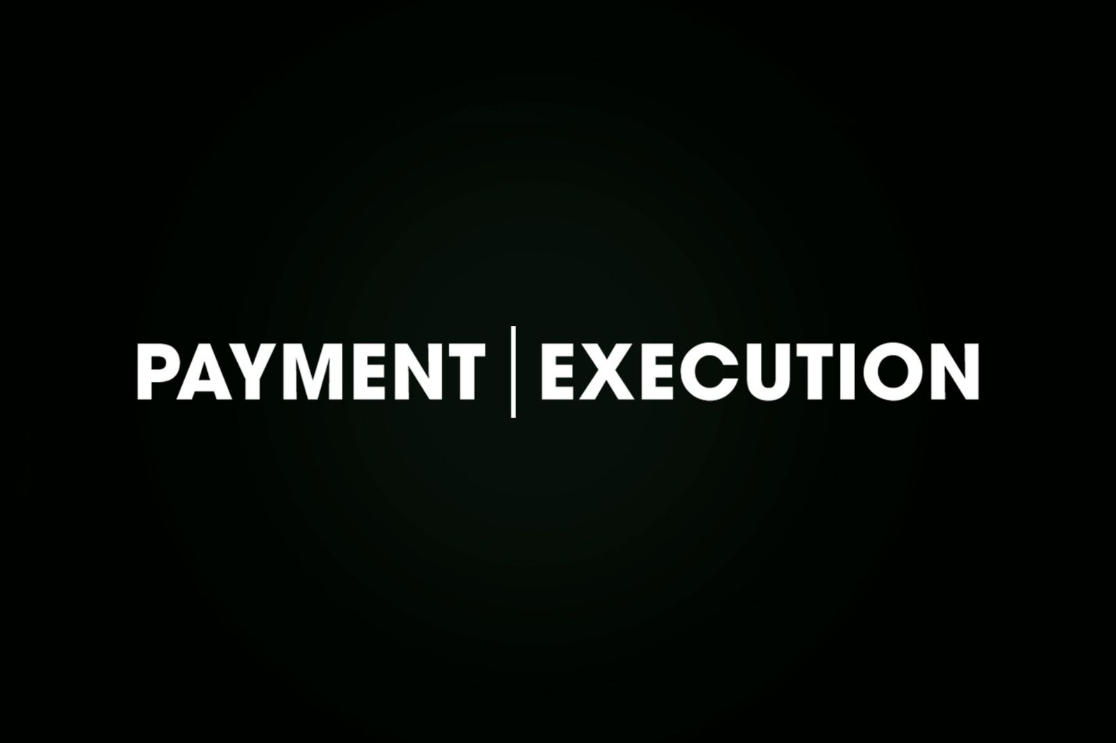 PAYMENT EXECUTION